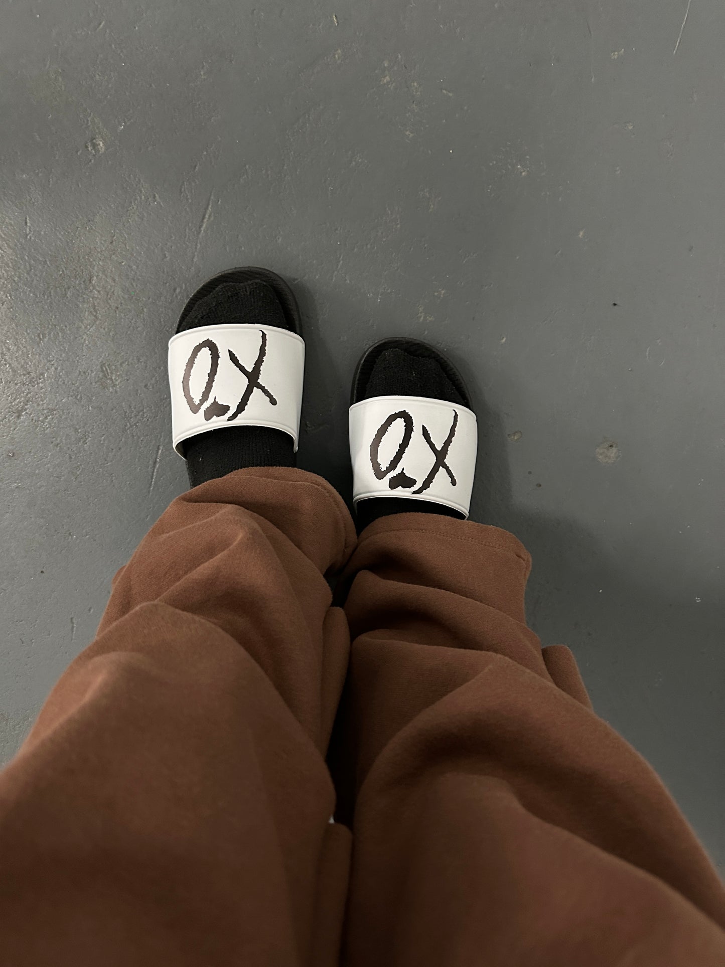 The Weeknd XO Slippers Black