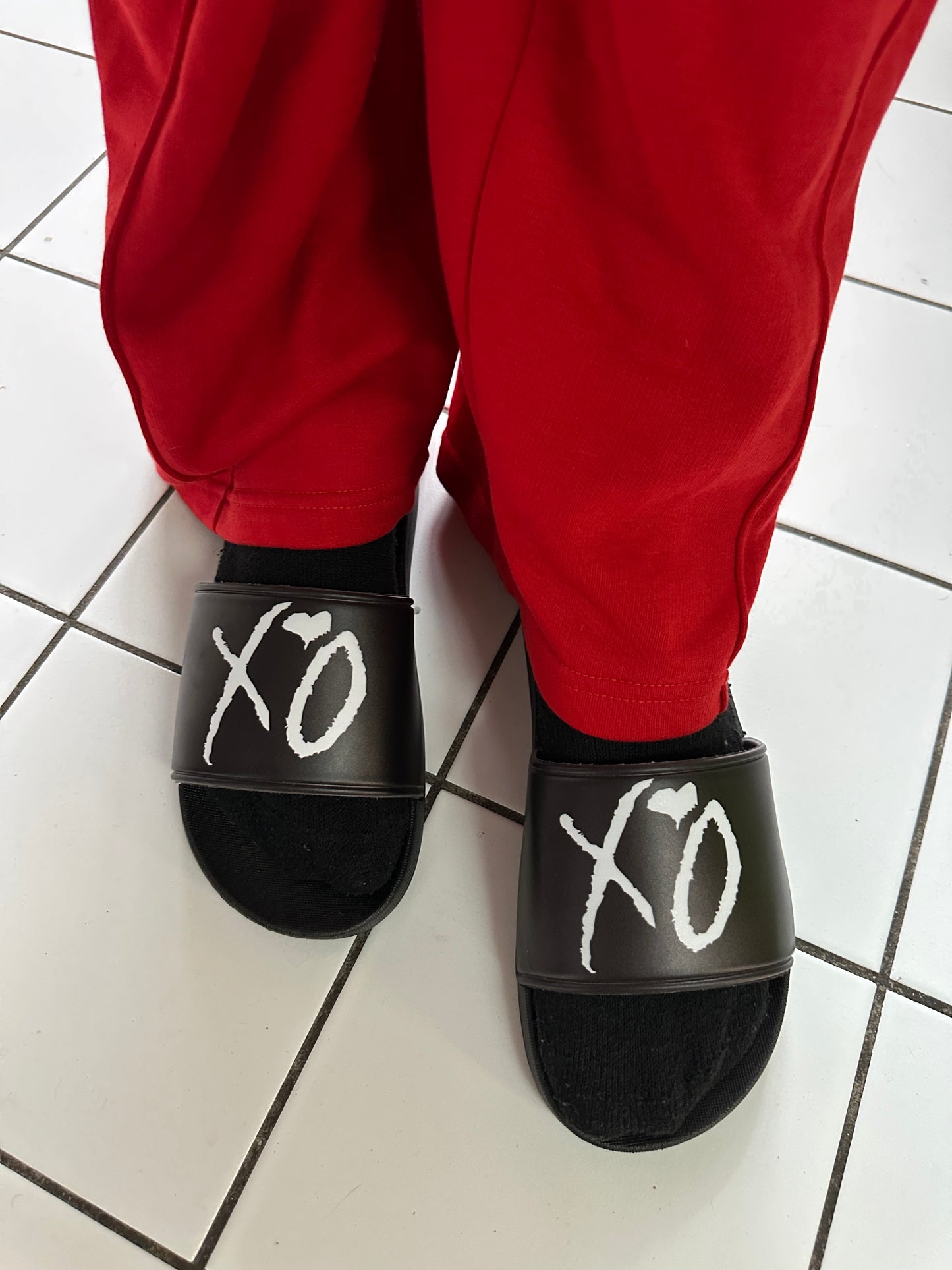 The Weeknd XO Slippers Black
