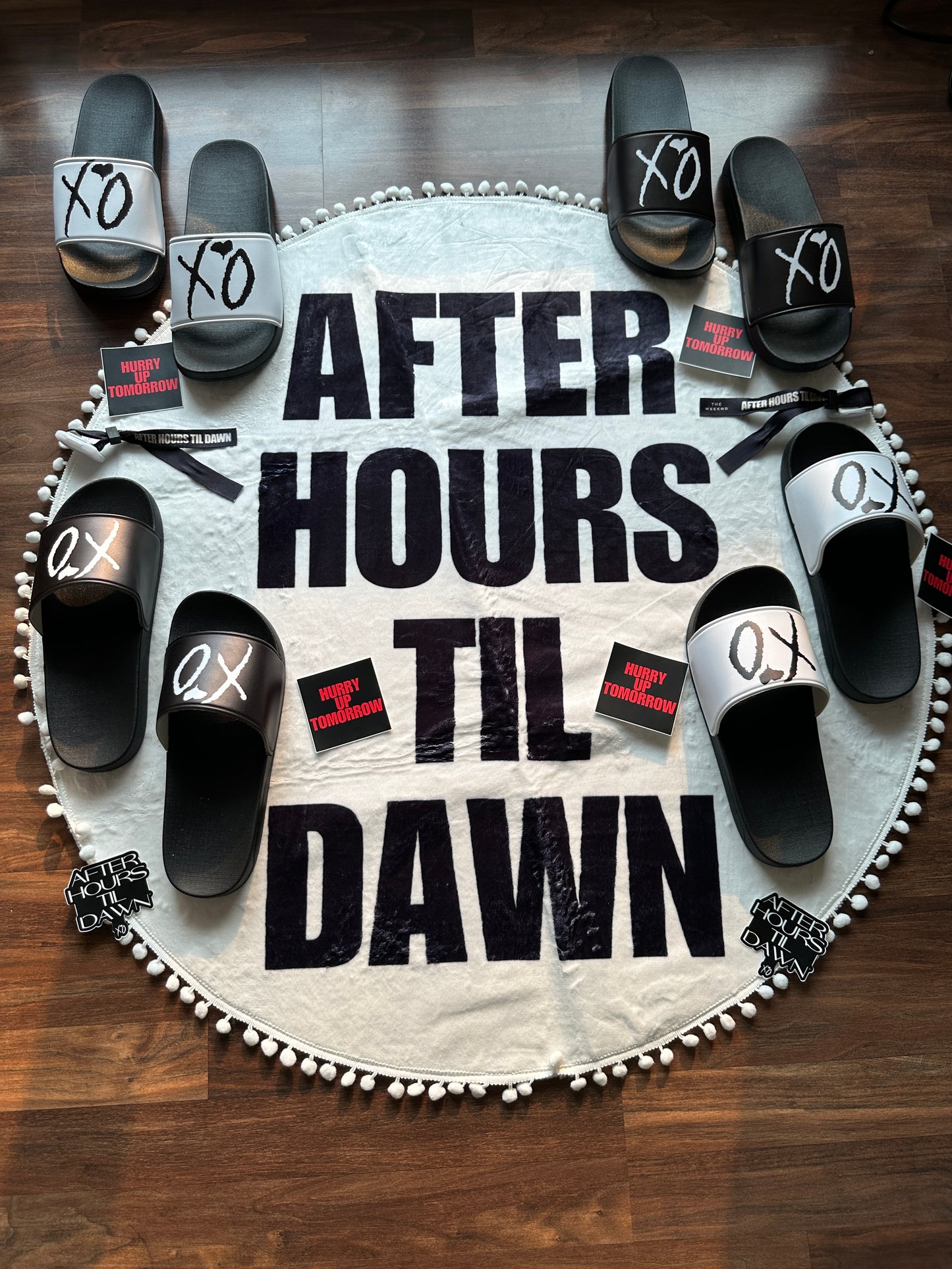 The Weeknd XO Slippers Black