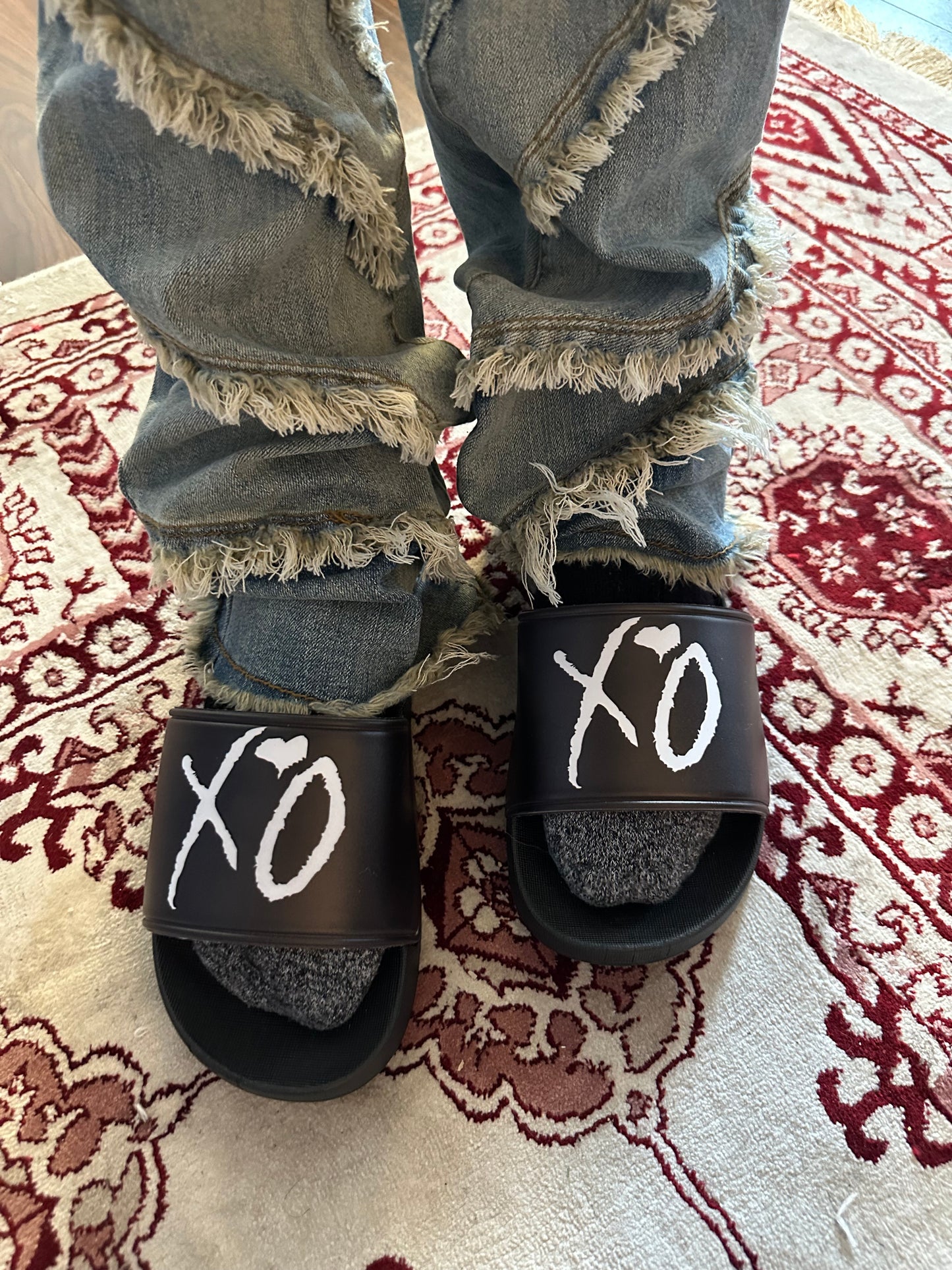 The Weeknd XO Slippers Black
