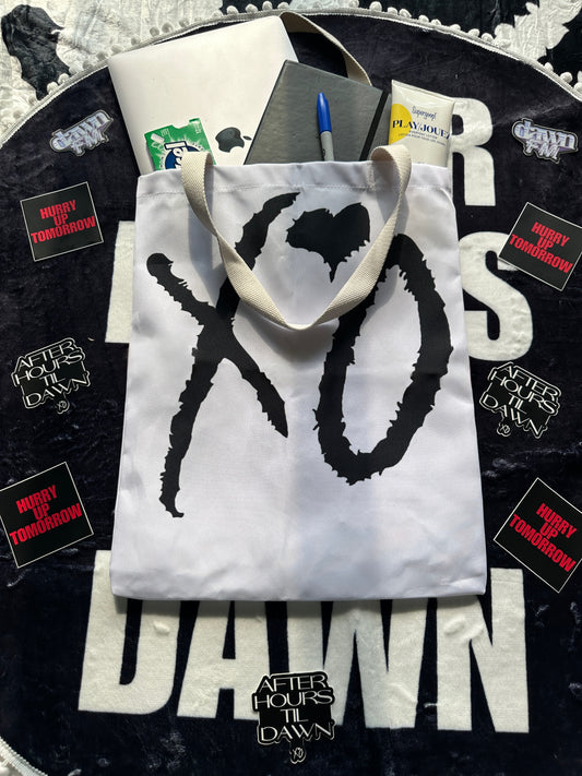 The Weeknd XO Tote Bag White