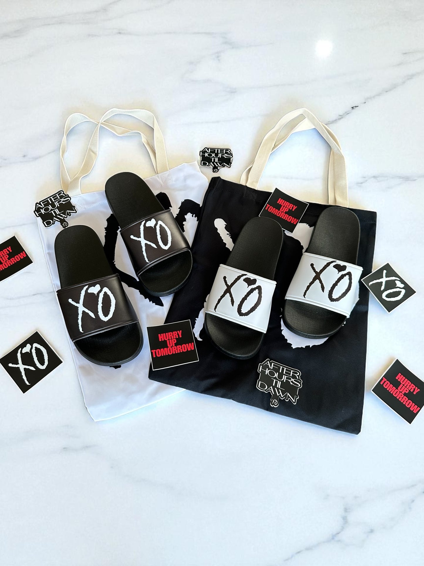 The Weeknd XO Slippers Black